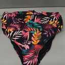 Tempt Me Women's High Waisted Bikini Bottom Tummy Control Ruched Bathing Suit Swim Bottom (Pink, M)