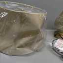 Signature Design by Ashley Latoya Contemporary 25" Curved Glass Table Lamp, Champagne