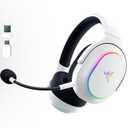 Razer Barracuda X Chroma Wireless Gaming Headset: 2.4GHz Wireless & Bluetooth - Lightweight - Chroma RGB - 40mm Drivers - Cardioid Mic - 70 Hr Battery - for PC, Mac, PS5, Switch 2, Smartphone - White
