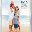 Langdon House 8x10 Picture Frames Set (Silver) Distinguished Edging for Classic Style, Richland Collection
