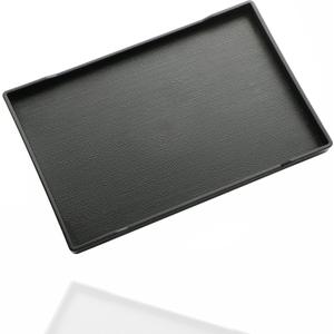 Small Black Serving Tray (9.5 x 7 inch) for Serving Accessory, Spa, Coffee, Drinks, Tea, Bar, Party, Seasoning, Perfume and Display Use.