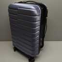 Coolife Carry On Luggage Airline Approved with Spinner Wheels, Hard Shell Suitcase TSA Lock Lightweight Travel Luggage 20-inch,Blue