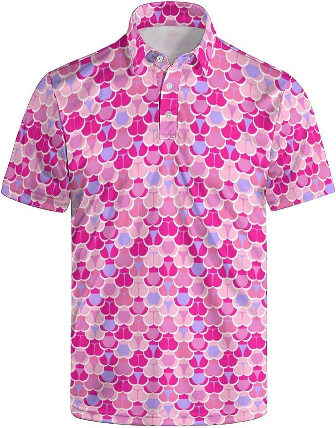 Funny Golf Shirts for Men, Funny Golf Polo Quick-Dry Moisture Wicking Funny Polo Shirts for Men, 3XL