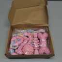 Foilswirl 9 Pack Puppy Chew Toys for Teething Puppy Teething Chew Toys for 0-6 Months Suitable for Female Small Dogs(Pink)