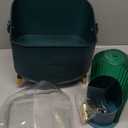 Makeup Organizers Countertop, Makeup organization for Vanity, Cosmetic Storage with Lid and Drawers, Skincare Display Cases with for Desktop, Bathroom (Green)