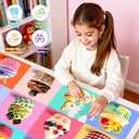 Jumbo Floor Puzzle for Kids,48 Piece Cupcake Jigsaw Puzzles,Learning Educational Toys for Toddlers Ages 3-5,Children Easter Gift for Boy Girl Ages 4-8