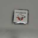 19MM Light Metal Thick Cuban Link Chain for Dogs, 18'' Silver Dog Chain Collar for Small Medium Dogs