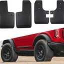 Mud Flaps for Ford Bronco Accessories 2021 2022 2023 2024 2/4-Door, Splash Guards Easy Installed, No Punching Required Front and Rear 4PCS