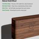 DetarZinLED Wooden Wall Sconce Battery Operated with Remote,Rechargeable Wall Lights for Bedroom with 3 Color Temperature, Magnetic, Stick-On, Dimmable Wall Reading Lights (Walnutwood, 2 Pack)