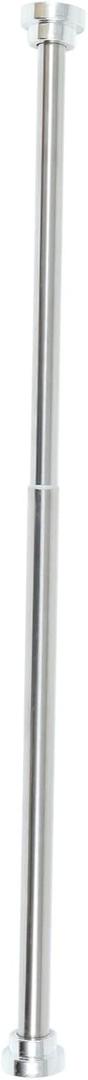 PRETYZOOM 1Pc Stainless Steel Tension Rod Punch Clothes Pole for Bathroom Shower Curtain and Wardrobe Use Design with Slip Pads