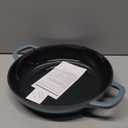 Flavehc Braiser Enameled Cast Iron Braiser 2.25 qt Braiser Pan with Lid Pink Shallow Cast Iron Casserole Braiser Pan with Handels