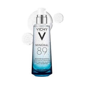 Vichy Mineral 89 Booster, Pure Hyaluronic Acid Serum for Face with Volcanic Mineral Water for Skin Barrier Repair, Plumps & Hydrates, Lightweight Moisturizing Gel, Oil-Free, Non-Sticky (2.5 Fl Oz (Pack of 1))