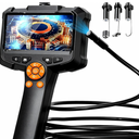 Daxiongmao Endoscope Camera with Light, Borescope Camera with 4.3" IPS Screen, 1920P HD with 8 LED Lights, 50 FT SemiRigid Cord Bore Scope, IP67 Waterproof for Sewer, Tools for Men