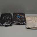 NEW YOUNG 3 Pack Women's Wide Leg Pants with Pockets High Waist Loose Sweatpants Casual Lounge Yoga Workout Palazzo (Medium, Black,brown,apricot)