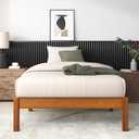 Zinus Ellie 14 Inch Twin Bamboo Platform Bed Frame, Wood Slat Support, No Box Spring Needed, Easy Assembly, Brown