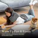COMFIER Large Heating Pad for Back, FSA Eligible HSA Heating Pad for Neck and Shoulders and Back, Heated Neck Wrap, 3 Heat Levels & 90-Mins Auto Shut Off, Gifts for Women Men