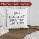 Funny Throw Pillow Covers, Sarcastic Gifts for Women Men, Being a Functional Adult Humorous Decorative Pillowcases Cushion Cases for Bedroom Living Room Decor, 18x18 Pillow Covers