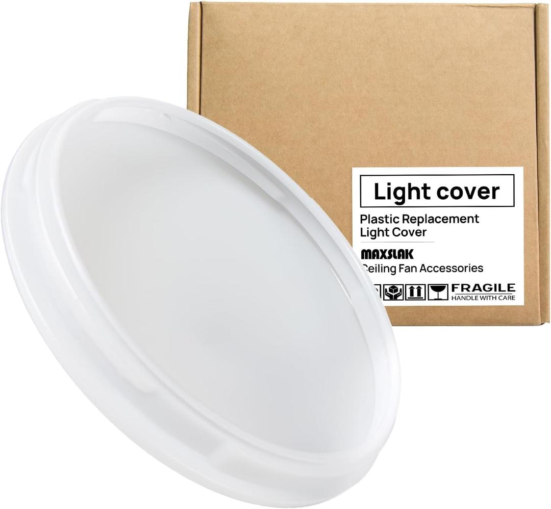 Ceiling Fan recessed Light Cover Replacement, with Diameter of 8.46 Inches, Only compatible with Maxslak Brand CF Seirs Ceiling fan(72inch/84inch/96inch)