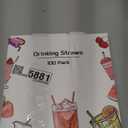 [100 Pcs] Disposable Plastic Drinking Bendy Straws - 10.24" Long and 0.24" Diameter Colorful Cute Flexible Long Straws for Juice,Coffee,Milk,Cocktail, Bachelorette/Birthday Party, Bridal/Baby Shower