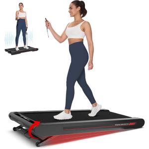Sperax Walking Treadmill Pad with APP, 3 in 1 Under Desk Treadmill, 400W Low Noise Walking Vibration Pad with Remote Control,Portable Treadmills for Home Office (bright black)