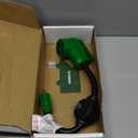 RVGUARD Overload Protector 50 Amp to 110 Volt RV Adapter Cord with Circuit Breaker, NEMA 5-15P to NEMA 14-50R Electrical Power Adapter with LED Power Indicator, 18 Inch, Green, ETL Listed