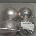 Christmas Ornaments Balls 4.7" Large Christmas Decorations Xmas Tree Shatterproof Big Pink Christmas Ball Ornaments with Hanging Loop for Wedding Holiday Halloween Party Indoor Outdoor Decor 4 Pcs