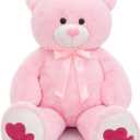 MaoGoLan Giant Pink Teddy Bear Stuffed Animal, 4ft Teddy Bear Plush