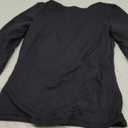QINSEN Women's Sexy Open Back Long Sleeve Shirts High Neck Double Lined Tees Fitted Going Out Tops M