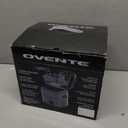 OVENTE Electric Deep Fryer, 1.5L Capacity, 800W with Adjustable Temperature, Viewing Window Lid, Removable Frying Basket & Cool-Touch Handles, Stainless Steel Countertop Fryer, Silver FDM1501BR
