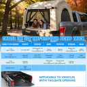 OPP ULITE Foldable Pickup Truck Bed Tent, Full Size Sportz Air Mattress, Camping & Outdoor Truck Tent, 2-Person Portable Includes Pillows & Glow-in-The-Dark Stakes