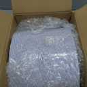 U-QE 100 Pieces White Plastic Plates - 9 Inch White Disposable Plates - Washable & Reusable - Premium Hard Plates - Party Supplies for Party, Celebrations, Travel, Wedding, Party and Events