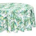 YiHomer Indoor Outdoor Tabletop for Spring Summer Decorations Picnics and Dinner Parties Stain and Water Resistant Palm Leaves Dream Tablecloth 70 Round