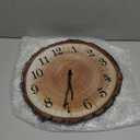 Rustic Wooden Wall Clock 12 Inch Silent Non Ticking Wall Clocks Battery Operated