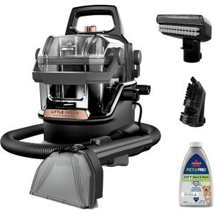 BISSELL Little Green HydroSteam Multi-Purpose Portable Carpet and Upholstery Cleaner, Car and Auto Detailer, 3618