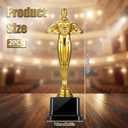 10'' Gold Award Trophy, 6 Pack Plastic Gold Award Trophies Oscar Trophy for-Award Ceremony,Celebration Competition,Events, Sports, Party Decorations,Ceremony and Appreciation Gift