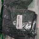 UFRIDAY Dark Gray Shower Curtain with White Mesh Window, Fabric Bathroom Shower Curtain with Weighted Bottom Hem, 48 x 72 inch, Waterproof