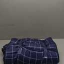 Wake In Cloud - Toddler Nap Mat with Pillow and Blanket, for Kids Boys Girls in Kindergarten Daycare Preschool Pre K, Roll Up Sleeping Bag, Gingham Plaid Grid Checkered, Navy White, Extra Long