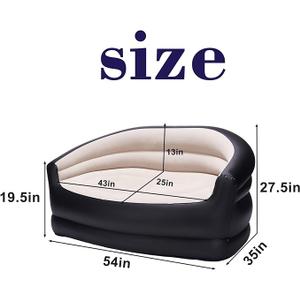 Outraveler Inflatable Couch Air Sofa,Blow Up Chair Loveseat for Outdoor and Living Room