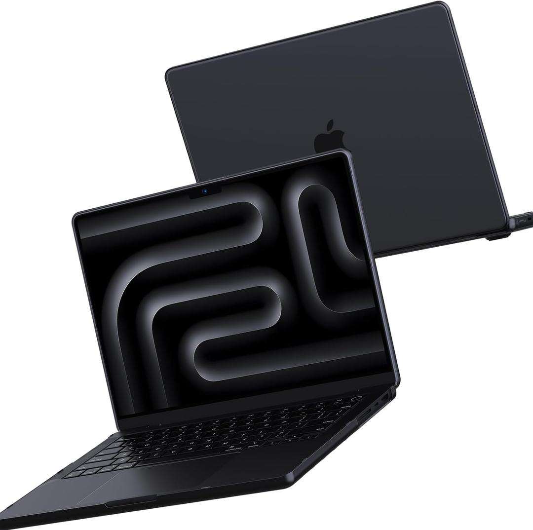 for MacBook Pro 16 inch Case M4 2025 2024-2021 M3 M2 M1 Pro/Max [100% Match Official Color] Protective Hard Case Laptop Cover - Space Black Clear