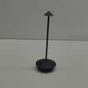 NEWSEE Modern Cordless Table Lamp Portable LED Desk Lamps, 5000mAh Rechargeable Battery Operated Lighting for Bedroom Dining Room Restaurant Coffee Shop Camping Night Light (Black)