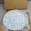 Golden Rabbit Enamelware - 15.5" Medium Tray (Sea Glass Swirl)