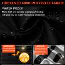 Bike Storage Shed with Rain Cover,2X Sturdy 600D Polyester Cloth,Waterproof Outdoor Bicycle 2-3 Bikes Tent,Waterproof Zipper,Garden Tools,Toys,Backyard Mowers Shelter,8X Windproof Ropes