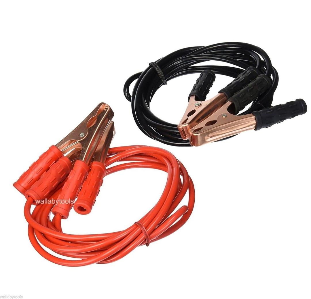 200 AMP 12 FT 10 Gauge Booster Cable Jumping Cables Power Jumper 12'