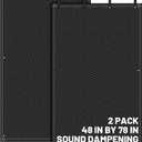 Tudomro 2 Pcs Sound Dampening Blanket Soundproof Blanket Grommeted General Indoor or Outdoor Use(48 x 78 Inches)