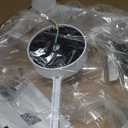 DLLT Modern Ceiling Fans with Lights: 20" Flush Mount Low Profile Ceiling Fan with APP Remote Control - White LED Bladeless Fandelier Dimmable Quiet DC Motor for Bedroom Living Room