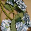 Suncalla 8 Pcs Blue Hydrangea Artificial Flowers 18 Inch Valentines Faux Hydrangea Flowers with Stems Fake Bouquet Bulk Realistic Floral for Spring Summer Wedding Home Table Indoor Decoration