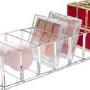 Detachable Makeup Organizer, 8 Compartments Acrylic Cosmetic Storage Jewelry Display Boxes, Clear Drawer Organizers Case for Dresser Vanity Bathroom Kitchen