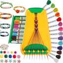 Maynacs Arts and Crafts for Kids Ages 8-12,Friendship Bracelet Making Kit for Girl, Kids Jewelry Making Kit with 28 Pre-Cut Threads, Christmas Birthday Gifts for Ages 6 7 8 9 10 11 12 Year Old Green