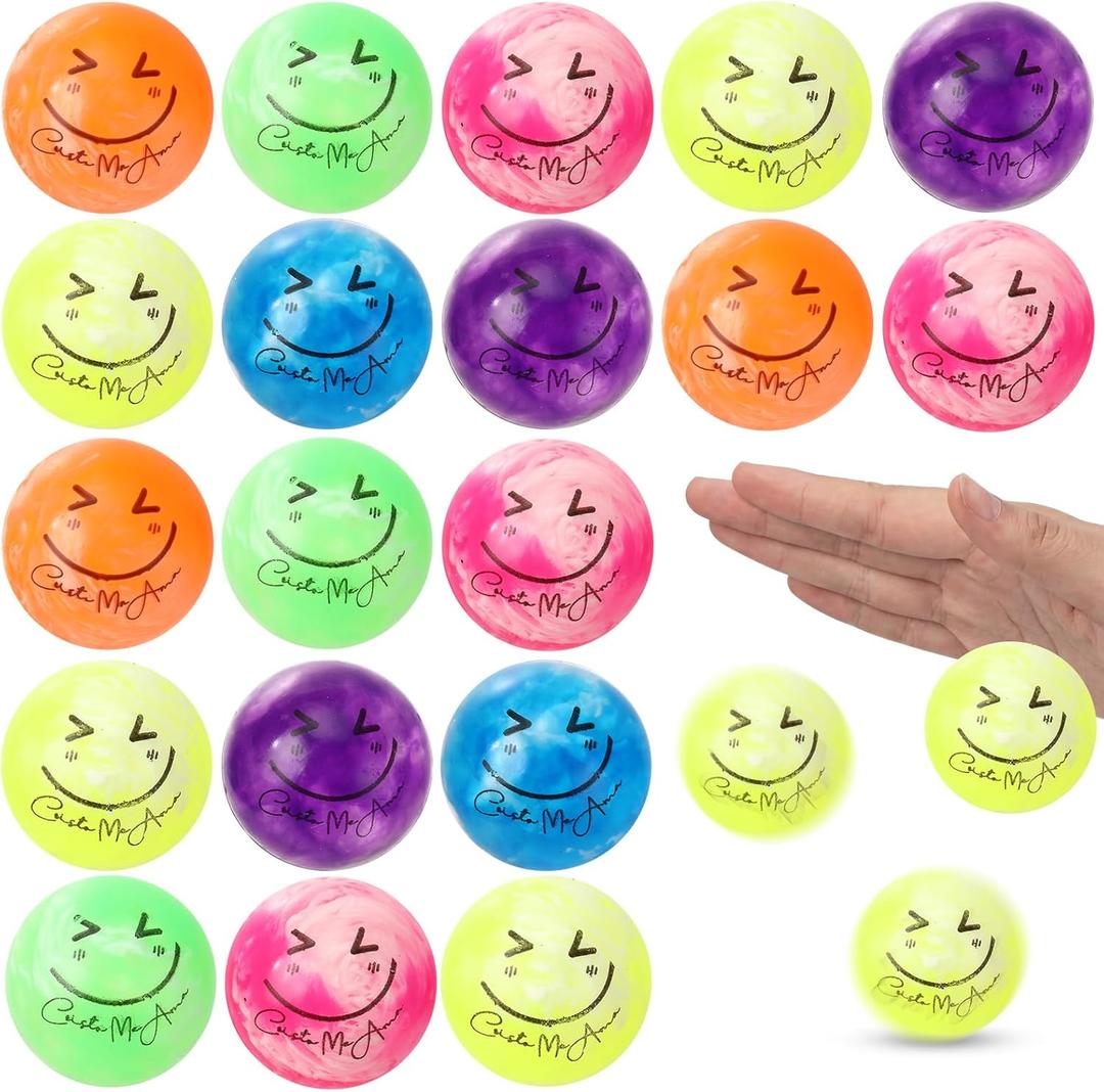 Wettarn 50 Pcs Jesus Easter Gifts Bulk Spanish Christian Easter Bouncy Balls Rubber Religious Cristo Me AMA Bouncing Balls Jesus Loves You Easters Party Favor Basket Suffer