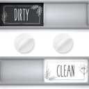 ASSURED SIGNS Stylish Clean Dirty Magnet for Dishwasher 7 x 2 Inch - Non-Scratch Dishwasher Magnet Clean Dirty Sign for Kitchen with Sliding Indicator - Promotes Family Routines and Organization